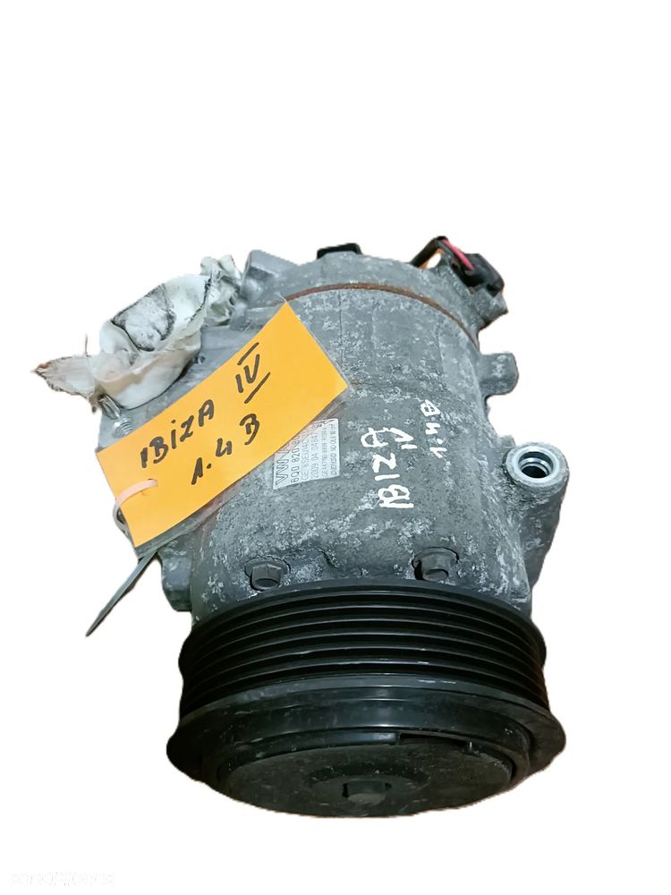 SEAT IBIZA IV 08-17 1,4 B sprężarka kompresor klimatyzacji DENSO 6Q0820808F * - 2