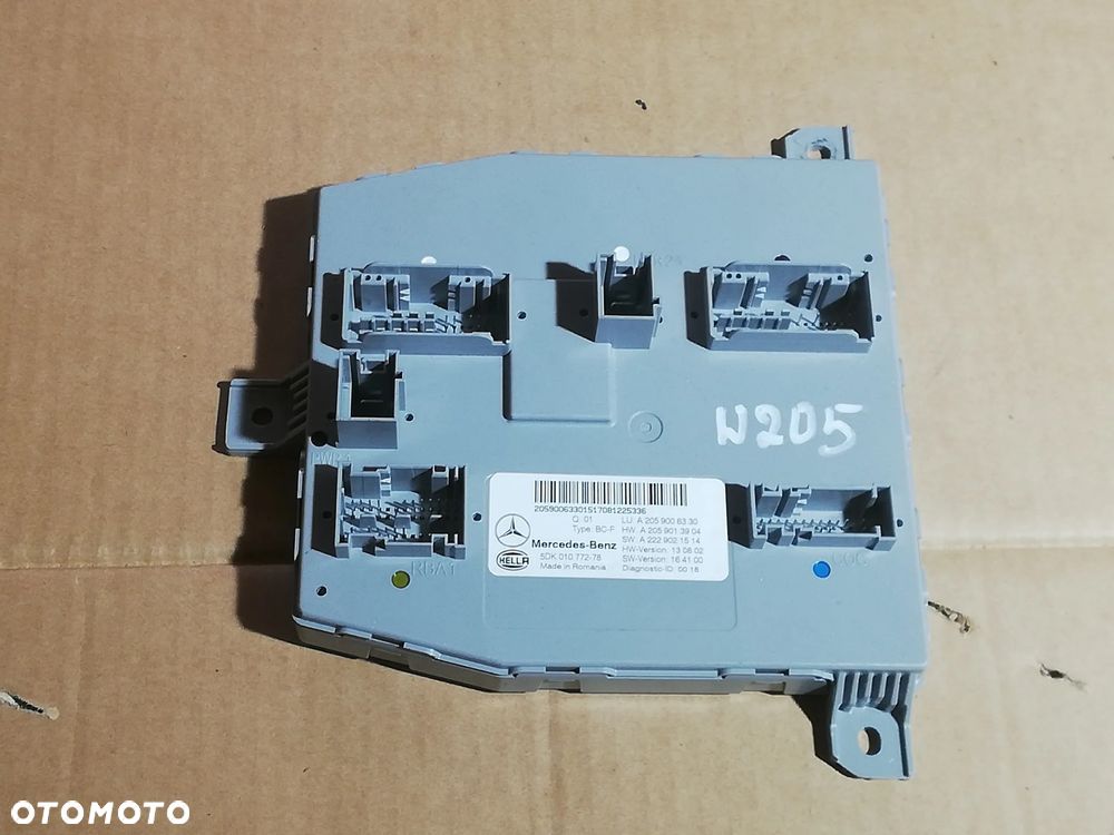 A2059006330 Mercedes-Benz C W205 2014 Sterownik komfortu