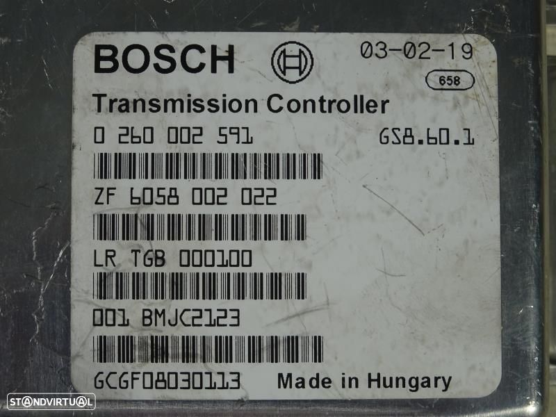 Centralina Caixa De Velocidades  Land Rover Range Rover Iii (L322)  02 - 2