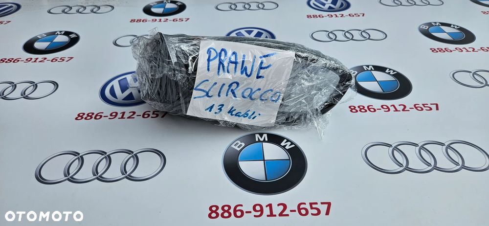 VW SCIROCCO 1K8 LIFT R-LINE Kompletne lusterko prawe Lusterko pasażera 13 KABLI 13 PIN EUROPA - 14