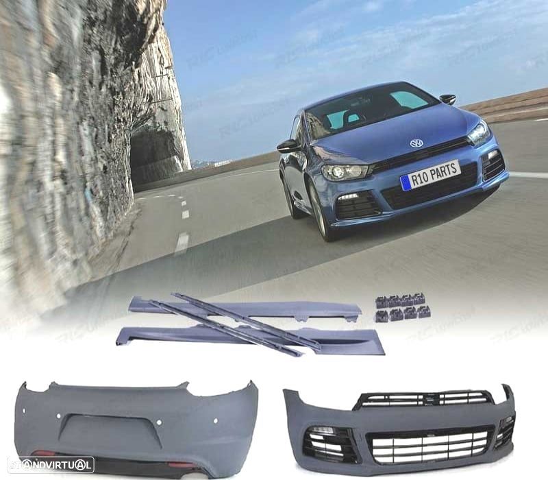KIT CARROÇARIA VOLKSWAGEN VW SCIROCCO 08-14 LOOK R - 1