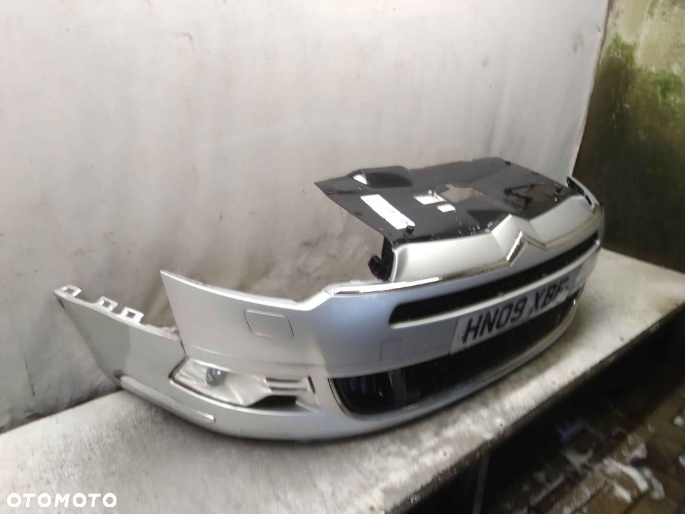 ! ZDERZAK PRZÓD PRZEDNI CITROEN C5 II X7 EZRC SREBRNY HALOGENY SPRYSKIWACZE - 3