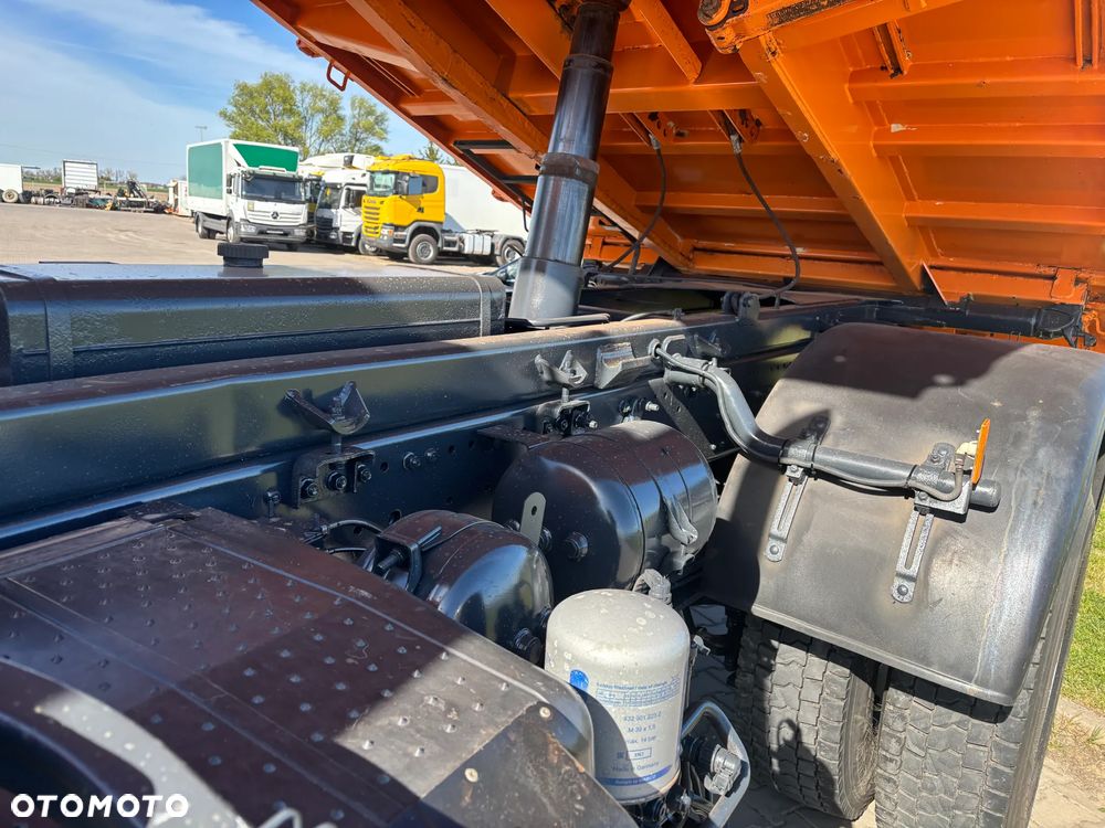 Mercedes-Benz AXOR 1828 4x4 blokady, biegi terenowe, oryginalna wywrotka Meiller kiper , hydraulika do wywrotu , zawieszenie resor, czołownica do pługa, klimatyzacja , webasto , elektryka - 17