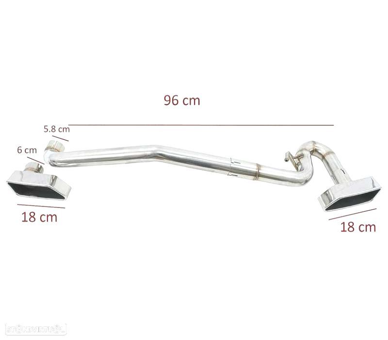 KIT PONTEIRAS DE ESCAPE DUPLA BMW F10 F11 F12 F13 LOOK M V8 - 3