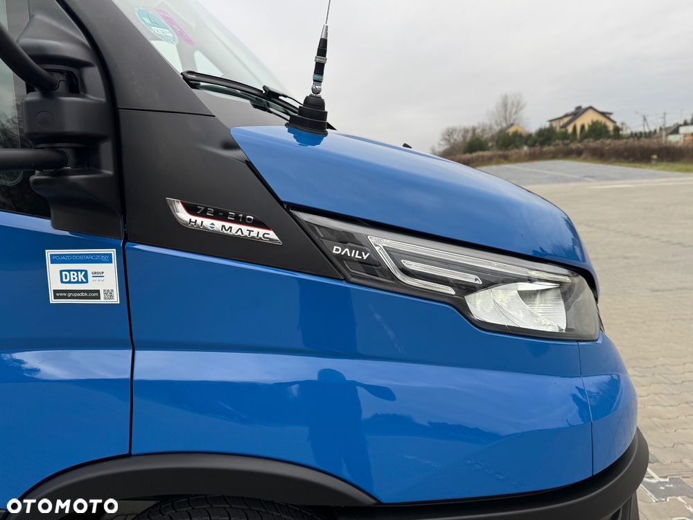 Iveco Daily 2023r Hi-Matic‼️70C21H‼️Winda Bar 1000KG // Plandeka 15 Palet Firanka‼️Spanie z tyłu Spojtrak XL Poduszki Pneumatyczne Wysokość rampowa Full LED Tempomat Salon Polska DMC7200KG Faktura Vat 23% TwinCab - 35