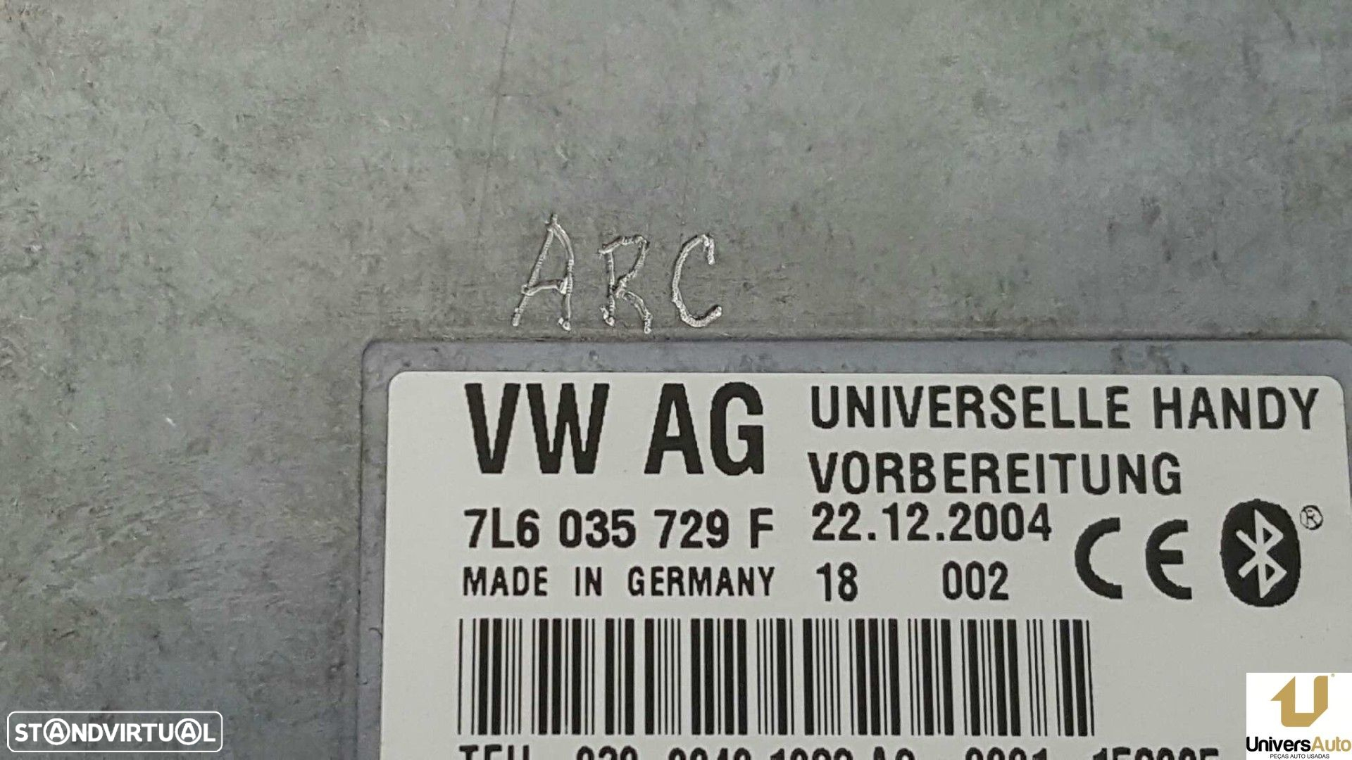 UNIDADE DE CONTROLE BLUETOOTH VOLKSWAGEN TOUAREG (7LA) TDI V6 - 2