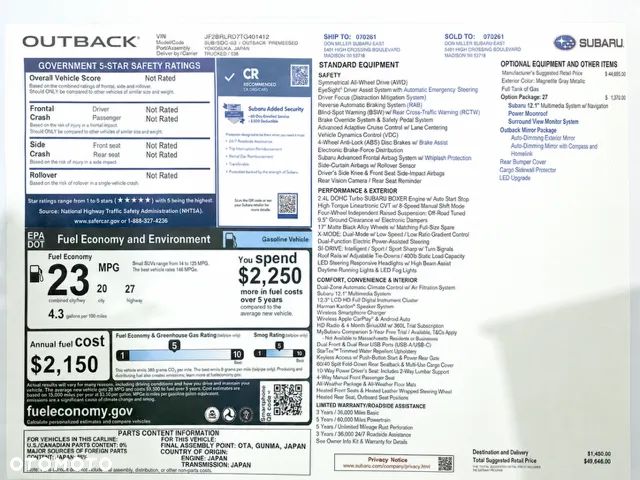 Subaru Outback - 13