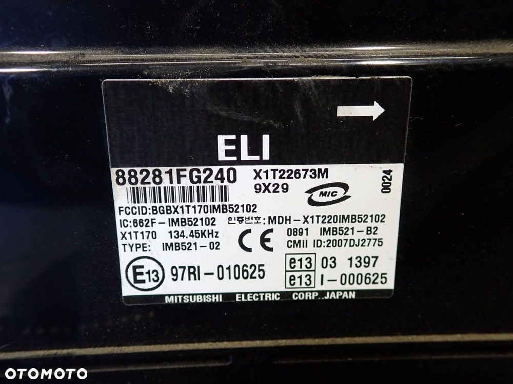 KOLUMNA KIEROWNICZA ZE STACYJKĄ SUBARU IMPREZA GH 1.5 88281FG240 - 5