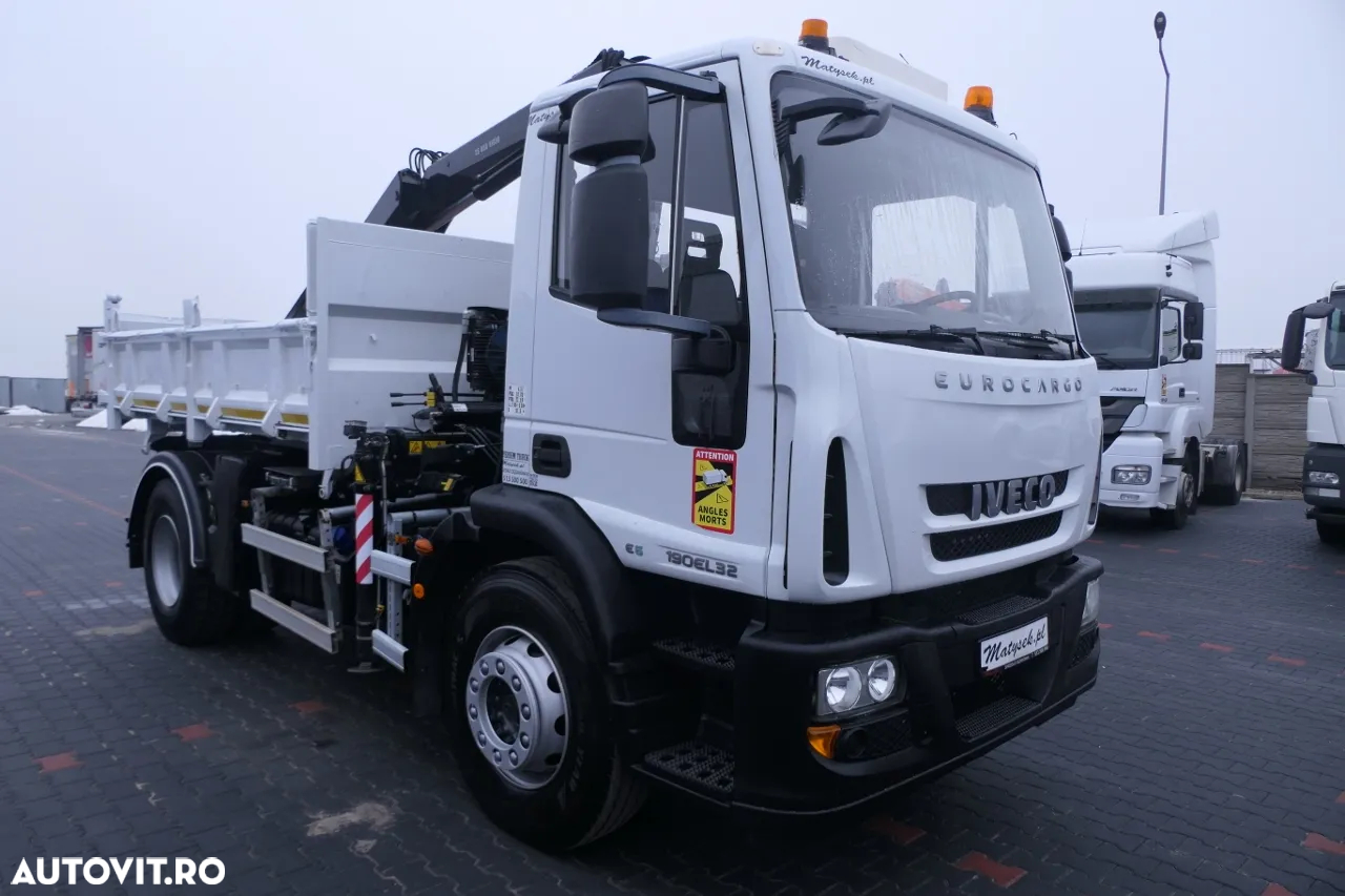Iveco 19 - 320 CP / E 6 / Basculant + HDS / HYDROBOARD / KIPPER 3 FETE - 3,5 M / EURO 6 - 13