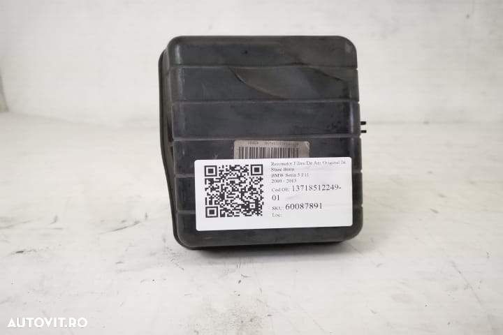 Rezonator Filtru De Aer Original In Stare Buna BMW Seria 5 F11 2009 20 - 1