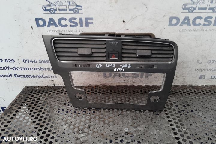 Grila ventilatie bord centru 5G1819743D Volkswagen VW Golf 7 [2012 - - 2