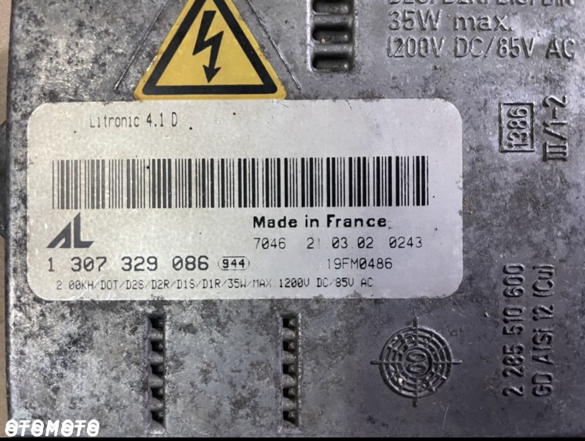 1307329086 przetwornica moduł xenon ksenon lamp przód - 2