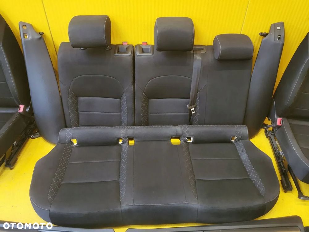 Skoda Superb III SEDAN FOTEL FOTELE KANAPA BOCZKI TUNEL CZARNY KOMPLET 17r. - 13