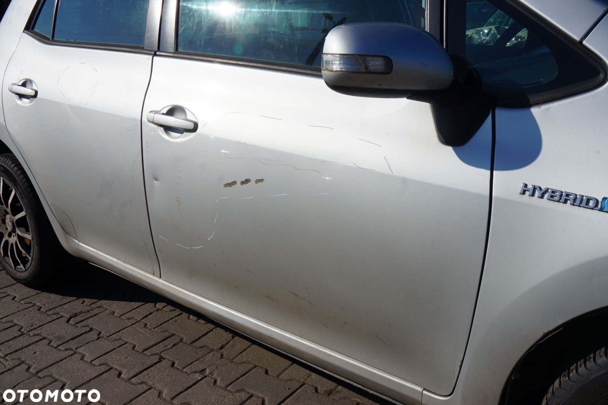DRZWI PRZEDNIE PRAWE AURIS E15 I LIFT 5D HB 1F7  SREBRNY TOYOTA 2009-2013 - 4
