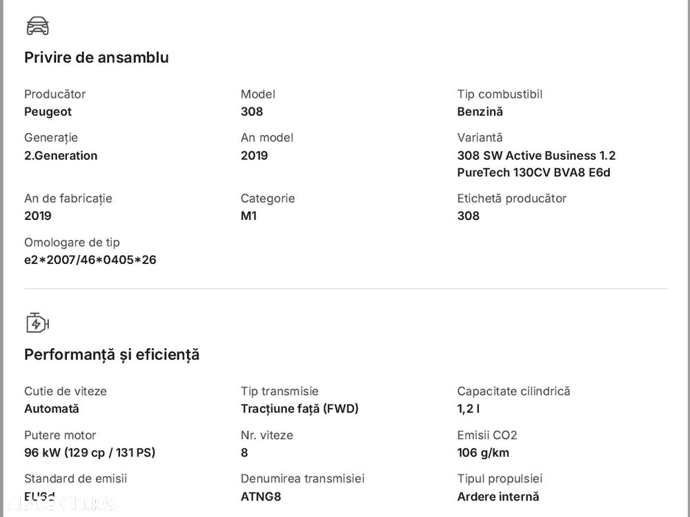 Peugeot 308 PureTech 130 GPF EAT8 Stop & Start Active Business-Paket - 39