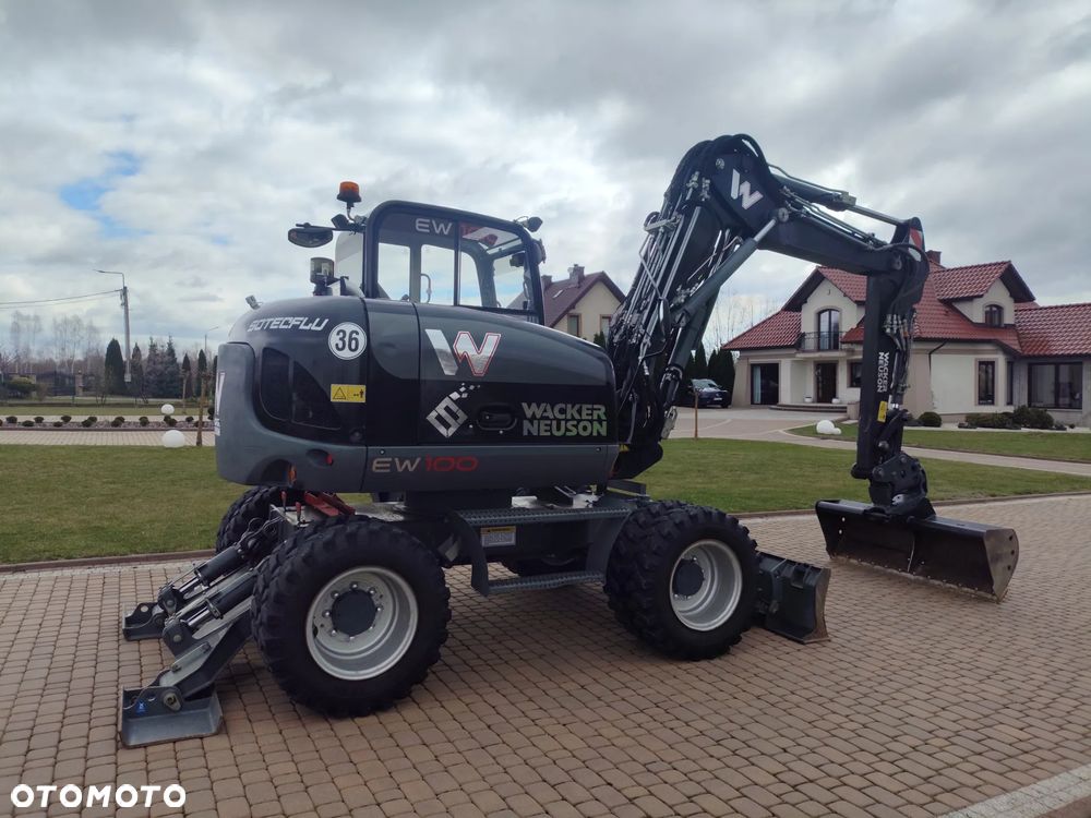 Wacker Neuson EW100 / BLACK EDITION - wersja limitowana / KOPARKA KOŁOWA / ROTOTILT / PŁUG + PODPORY / - 4