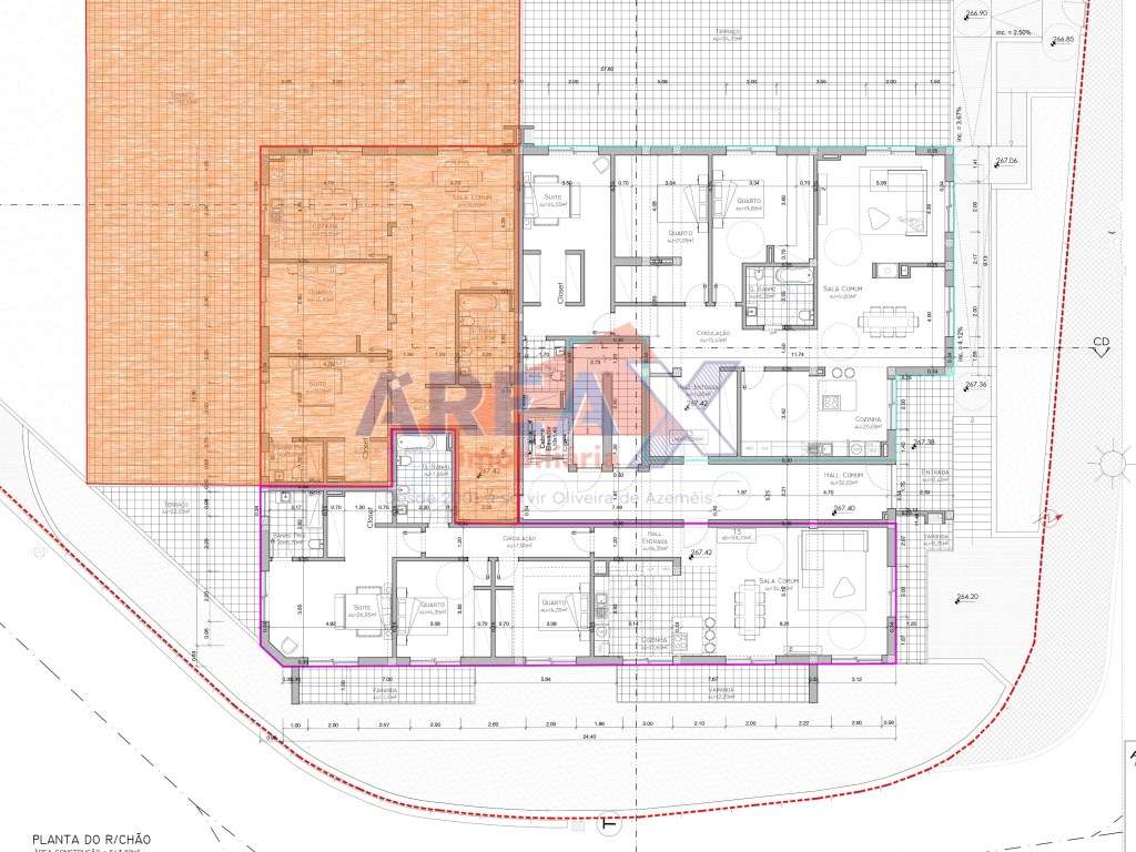 FRAÇÃO B - T2 com 198,05m2 de terraço, com garagem fechada - Grande imagem: 2/6