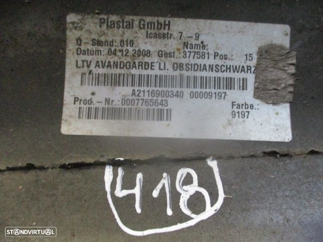 Embaladeira A2116900340 MERCEDES S211 W211 FASE 2 2008 220CDI  170CV 5P PRETO ESQ - 4