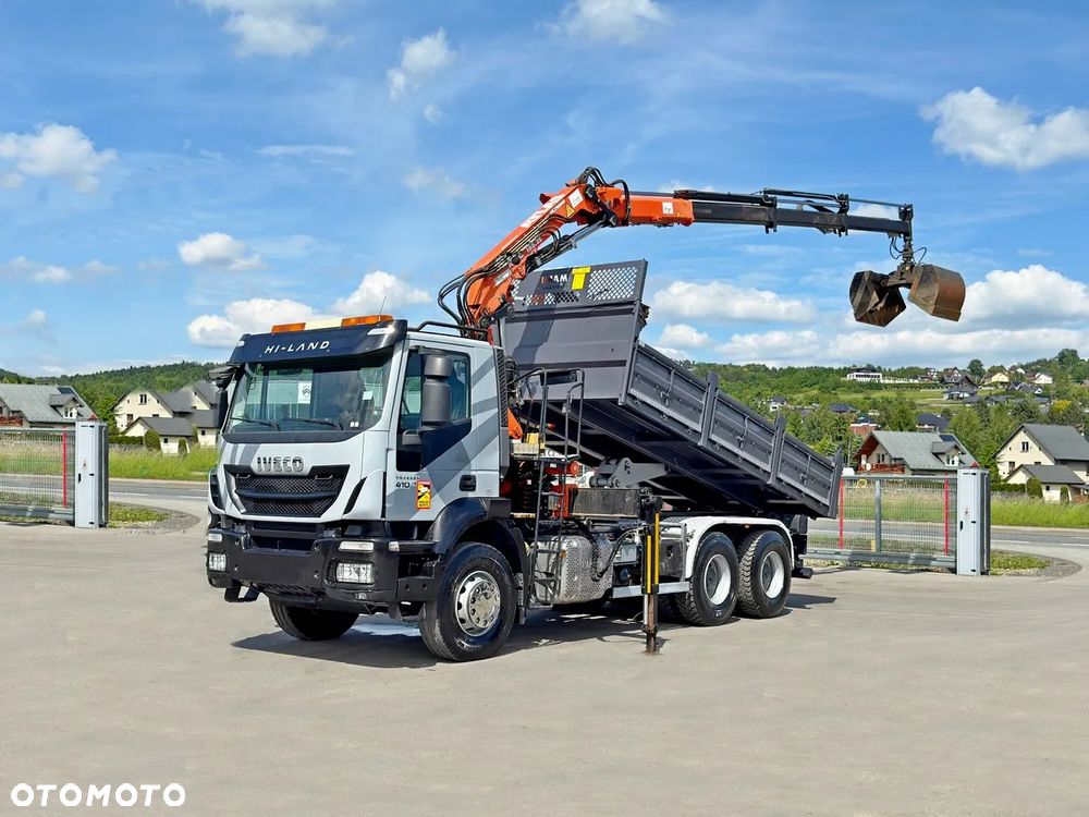 Iveco TRAKKER 410 * WYWROTKA 5,20 m * ATLAS 165.2E-A3 + PILOT / 6x4 - 2