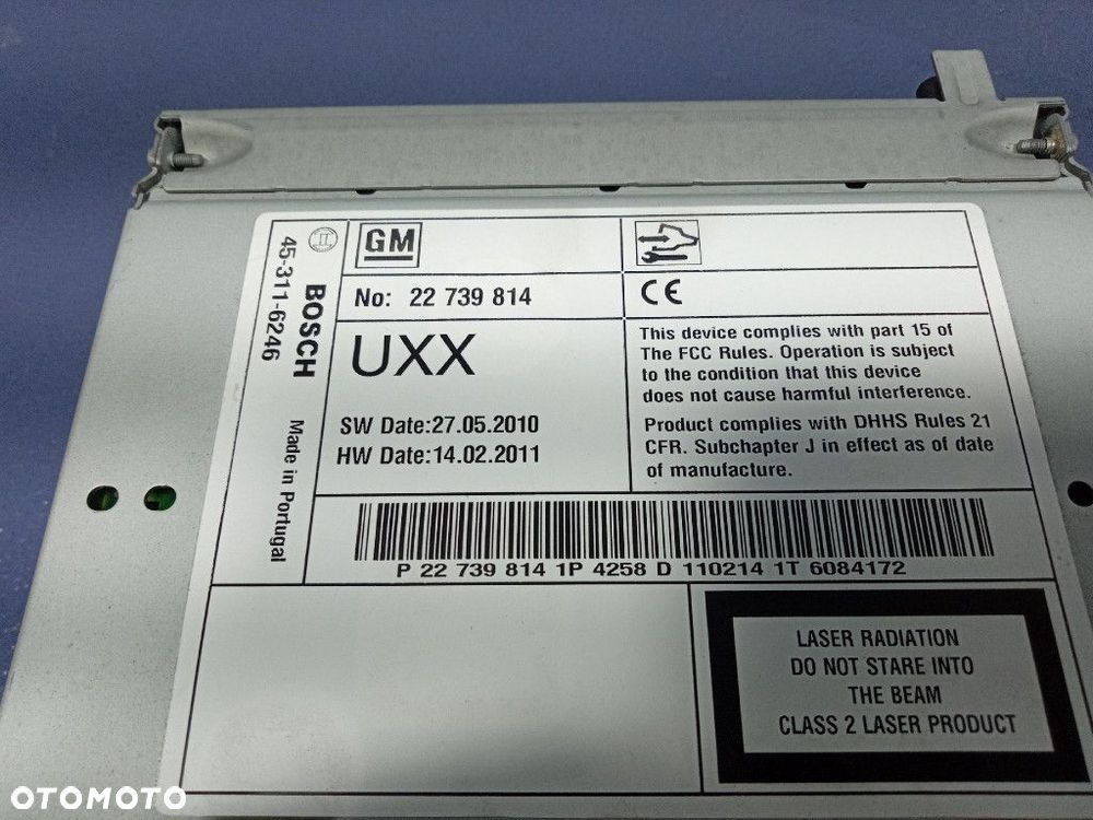 OPEL INSIGNIA A 08- RADIO MODUŁ STACJA  22739814 - 7