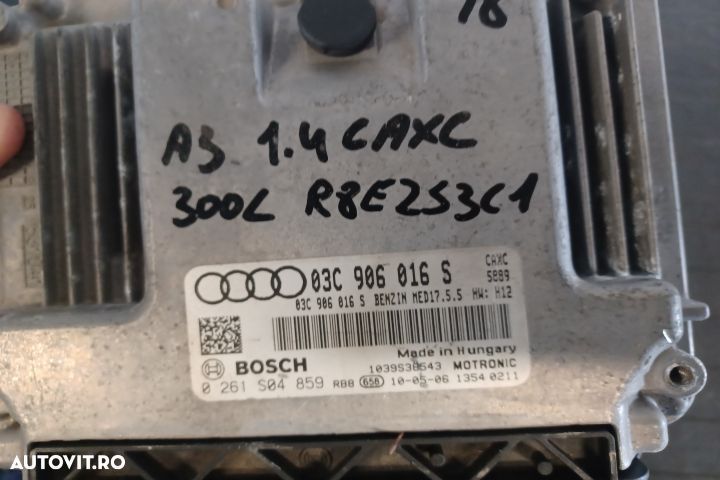 Calculator motor ECU 03C906016S 0261S04859 - 1.4 CAXC 03C906016S 0261 - 3