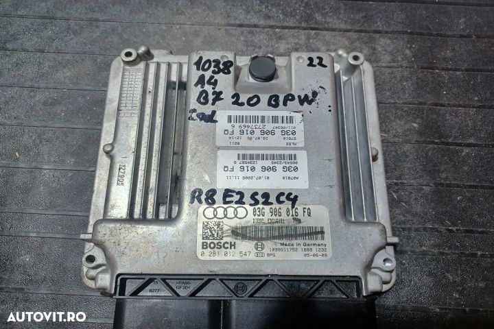 Calculator motor ECU 03G906016FQ 0281012547 - 2.0 BPW 03G906016FQ 028 - 3