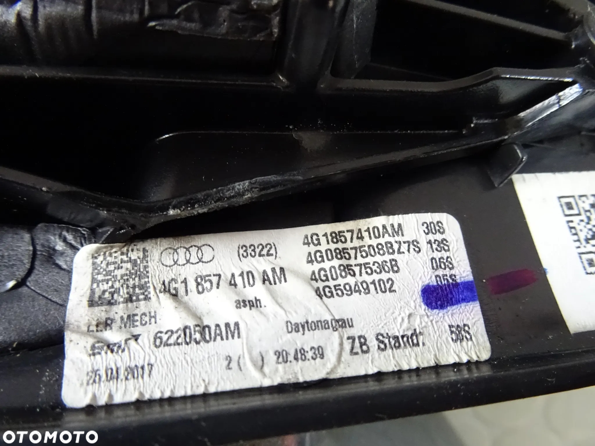 4G1857410AM 6 PIN LZ7S lusterko prawe Audi A6 C7 czesci - 2