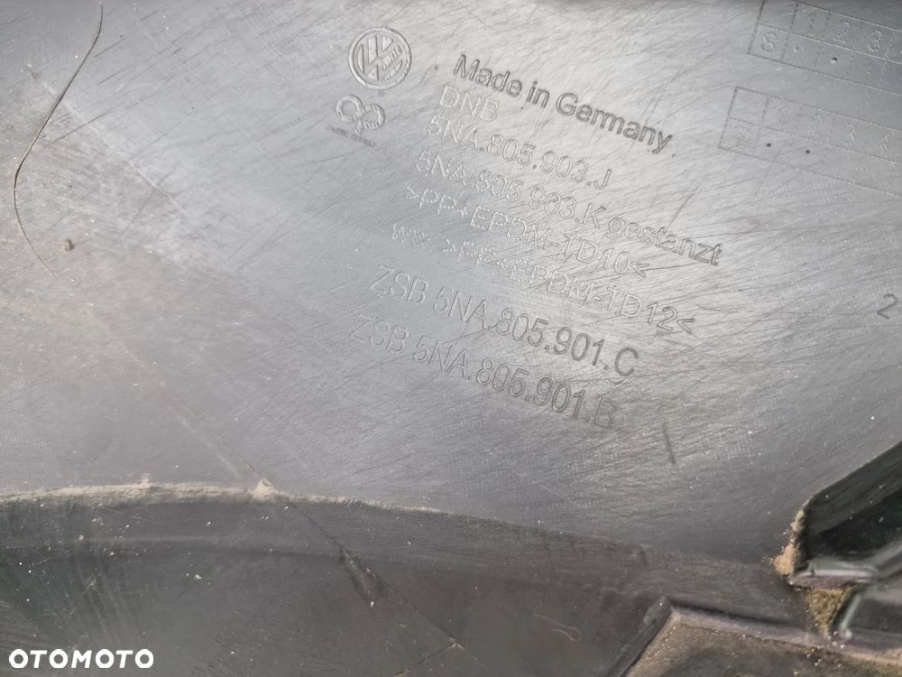 VW TIGUAN II LIFT 20- SPOJLER / DOKŁADKA POD ZDERZAK PRZEDNI PRZÓD , NR 5NA807532C + 5NA805901C / 5NA805901B , NR AUKCJI DT653 - 23