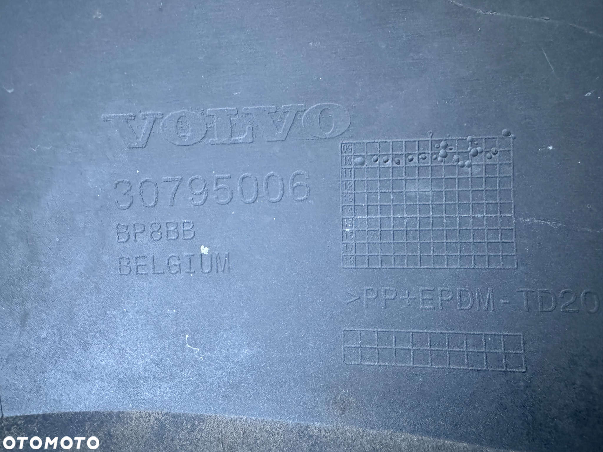ZDERZAK PRZÓD PRZEDNI VOLVO V60 1 I S60 2 II 10-13 SPRYSKI 30795006 ORYGINAŁ - 11