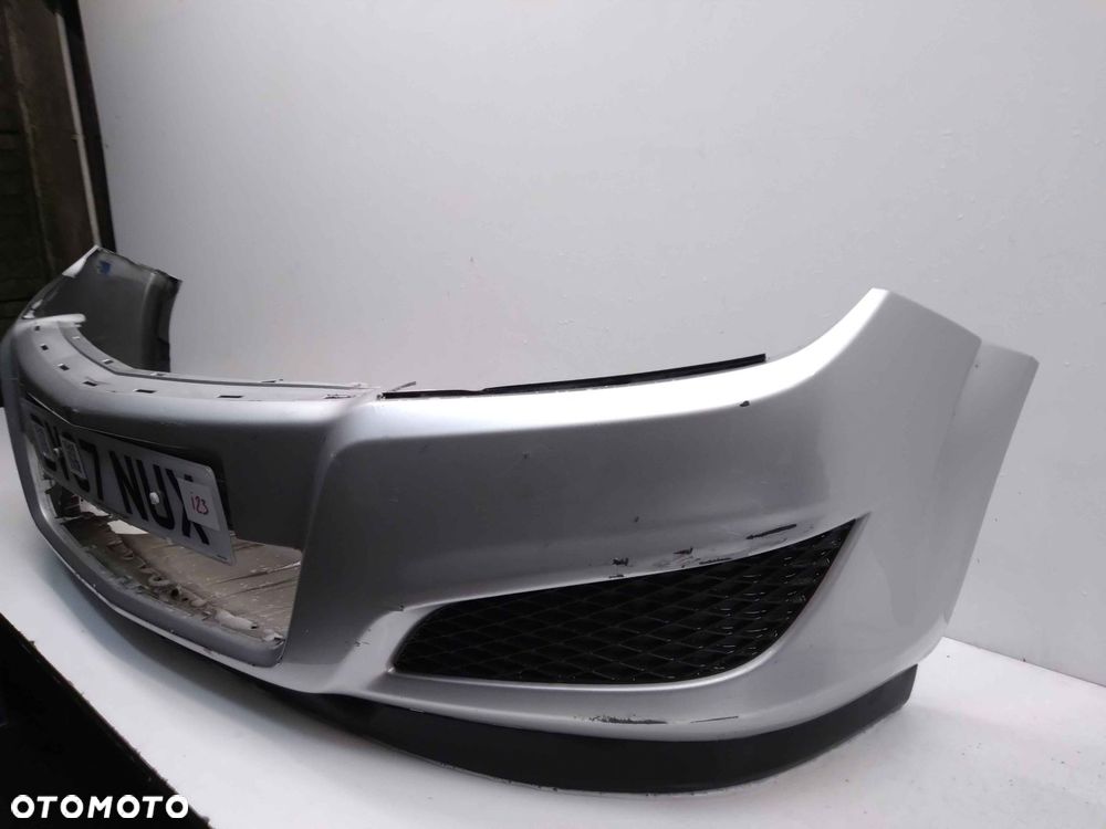 } ZDERZAK PRZÓD PRZEDNI OPEL ASTRA H III 3 LIFT FL Z157 SREBRNY - 3