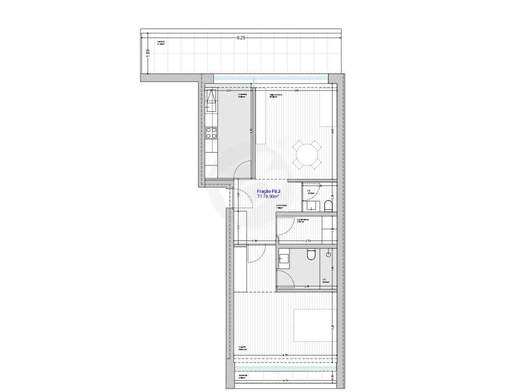 T1 com terraço no Centro de Vila do Conde - Grande imagem: 5/25