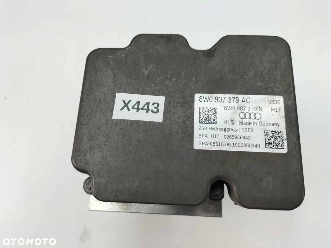 POMPA STEROWNIK ABS AUDI A4 B9 8W0614517AG 8W0907379AC - 1