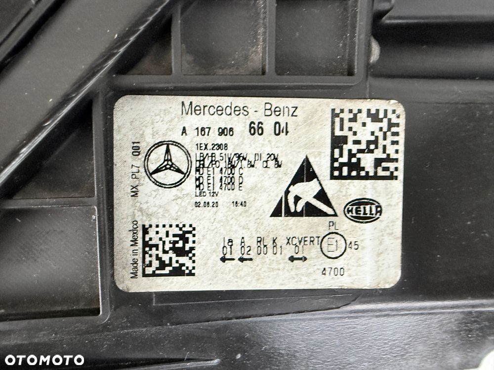 Lampa przednia  prawa Mercedes-Benz GLE W167 A167 A1679066604 - 4