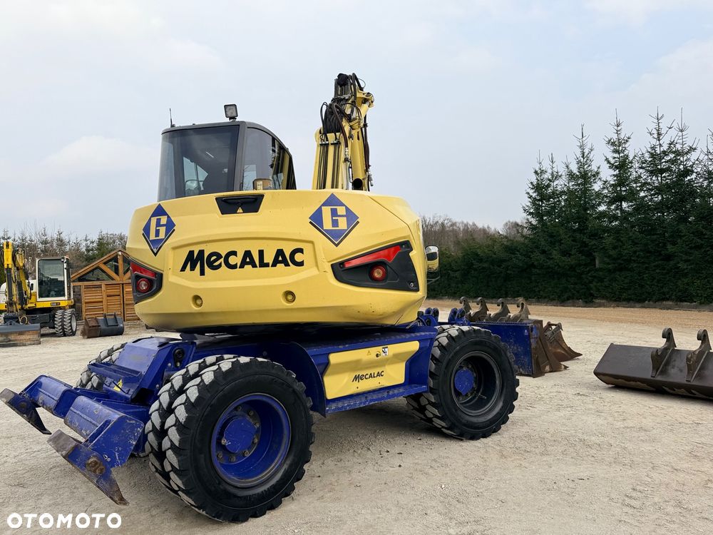 Mecalac Koparka 14 ton MECALAC 15 MWR koparko-ładowarka 3 łyżki widły 1 wł Centr.smarowanie Opony na BLIŹNIAKU 80%Camso ładowarka 714 12MTX 4x4 skrętne KLIMA kabina Premium silnik 146KM volvo EW140B DEUTZ szybka 35km/h - 31