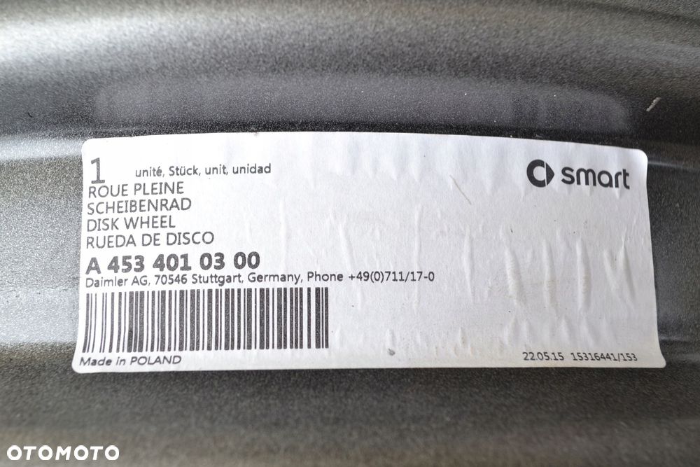 FELGI STALOWE SMART 4x100 2x5J15 2x 5,5J15 F-33 - 8