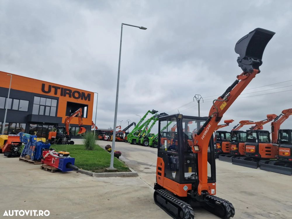 Hitachi ZX19, Masa operat 2tone, 2019, 1.596h, LAMA, CUPLA RAPIDA+3 CUPE, Senile extensibile, latime strans 0,98m, Inst picon, cabina, radio, senile 80% ok, STARE FOARTE BUNA, posibilitate leasing 4 ani, rata lunara 2.000 lei-PROMOTIE-17.900EUR+Tva - 33