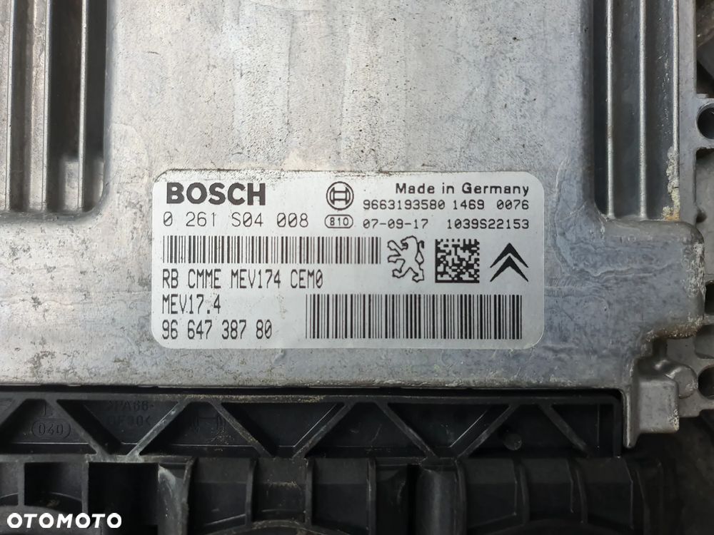 KOMPUTER STEROWNIK 0261S04008  9664738780  PEUGEOT 207 1.4 VTI - 2