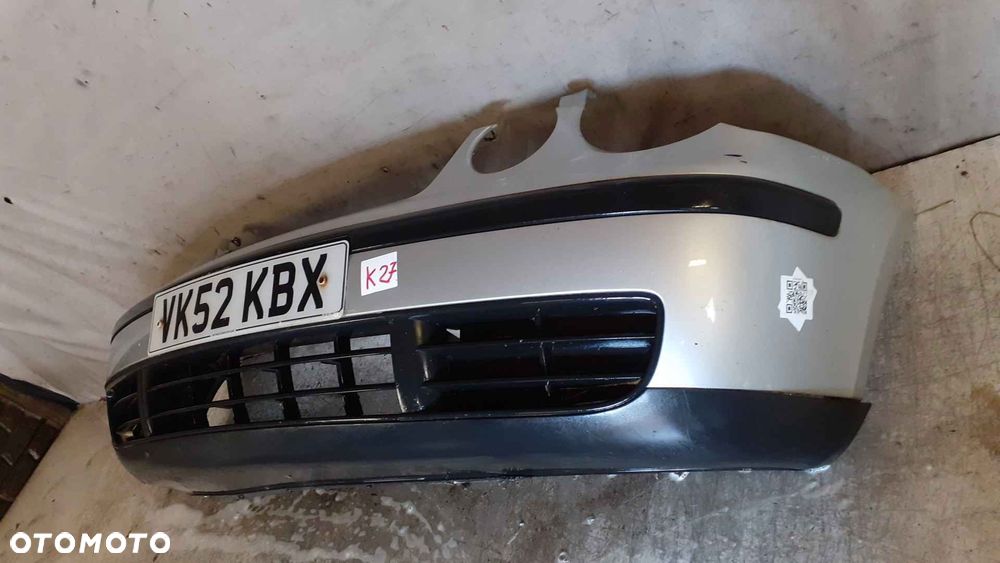 ^ ZDERZAK PRZÓD PRZEDNI VW VOLKSWAGEN POLO 9N OKULAR LA7W SREBRNY - 3