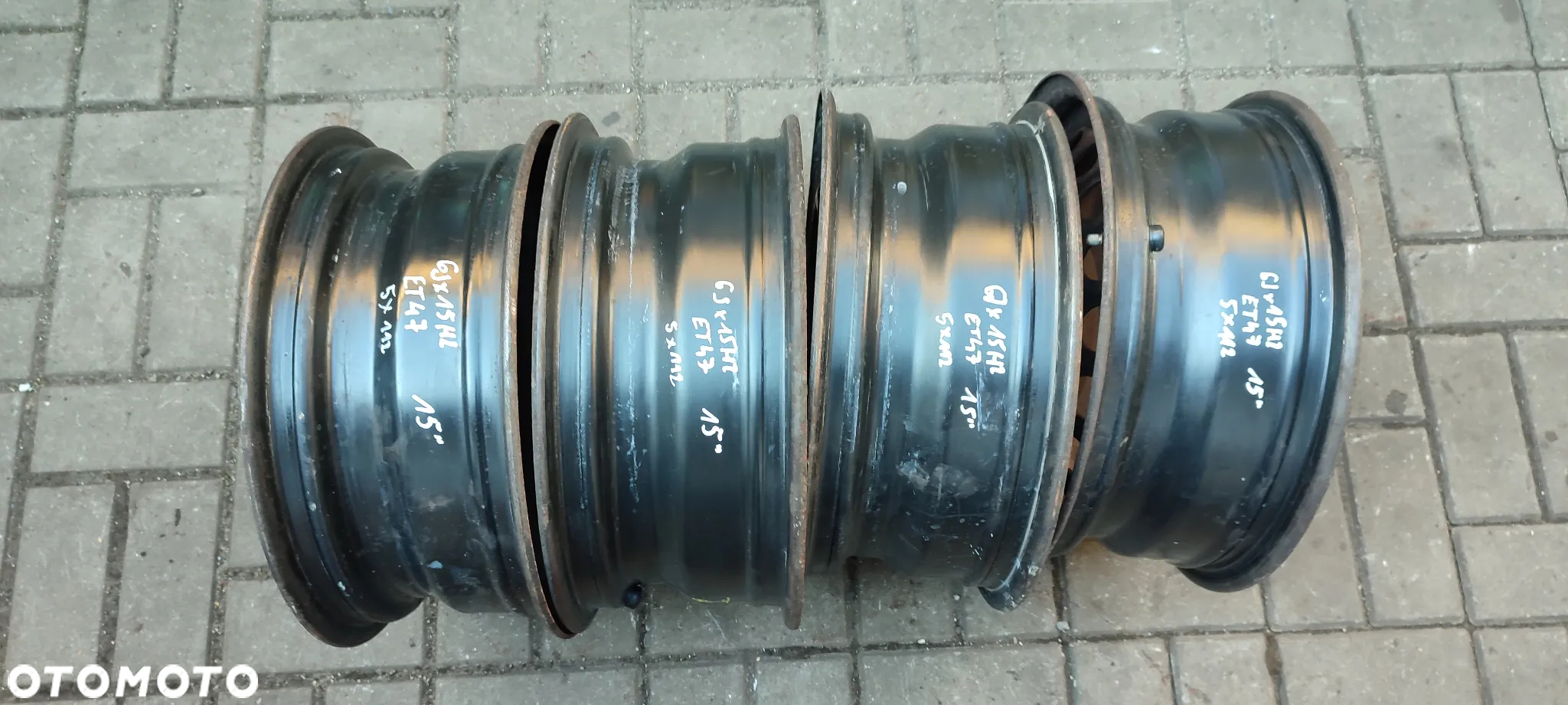 FELGI STALOWE 5x112 6Jx15 CALI ET47 VW CADDY TOURAN GOLF V VI A3 A8 SKODA OCTAVIA SEAT TOLEDO ALTEA KOMPLET 4 SZTUKI - 8