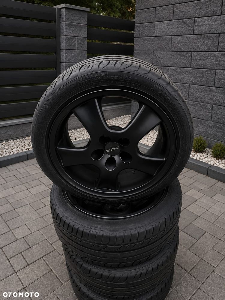 KOŁA Felgi 17 Cali 5x112 Opony 215/45/17 Mercedes SEAT Audi VW Skoda - 1