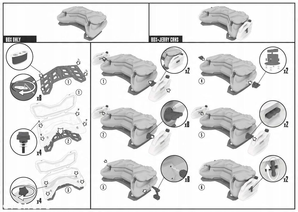 Kufer ATV GKA Odes Pathcross 650 1000 tył tylny - 5