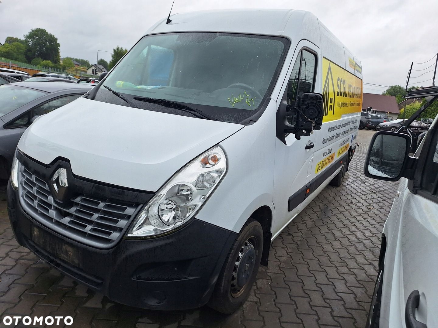 RENAULT MASTER 3 III LIFT 14-19 ZDERZAK PRZÓD MASKA BŁOTNIK LAMPA BIAŁY - 3