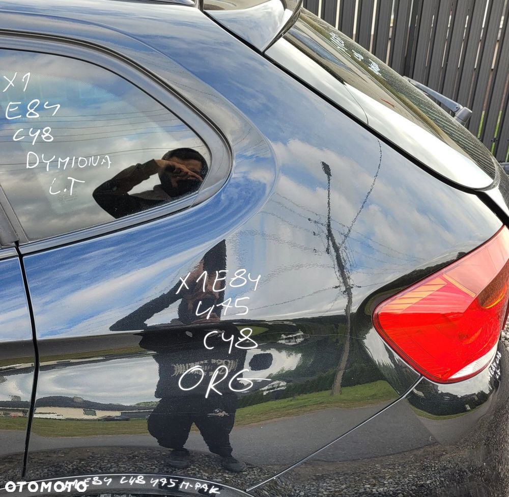 ĆWIARTKA BŁOTNIK LEWY TYŁ BMW X1 E84 475 BLACK SAPPHIRE ORG LAKIER C48