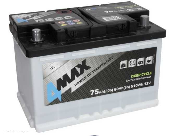 Akumulator JENOX 4max DEEP-CYCLE 12v 75ah P+ Radom,  wysyłka free - 2