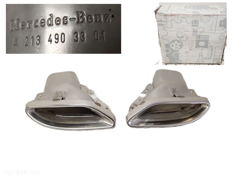 ORYGINALNA ŁADNA KOŃCÓWKA WYDECHU LEWA MERCEDES E-KLASA W213 16-23 A2134903301