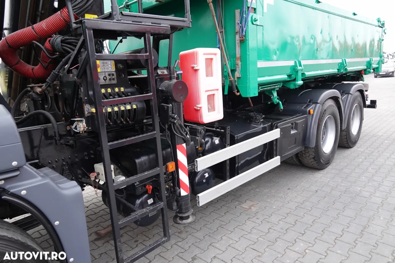MAN TGS 26.400 / 6X4 / BASCULANTE + HDS PALFINGER PK 16502 / HYDROBURTA / BORDMATIC / IMPORTAT - 15
