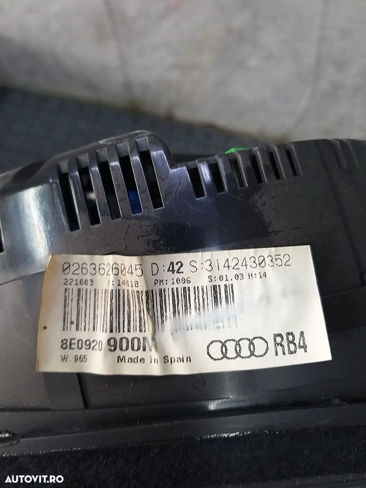 Ceasuri bord diesel audi a4 b6 8e 0263626045 8e0920900m - 3