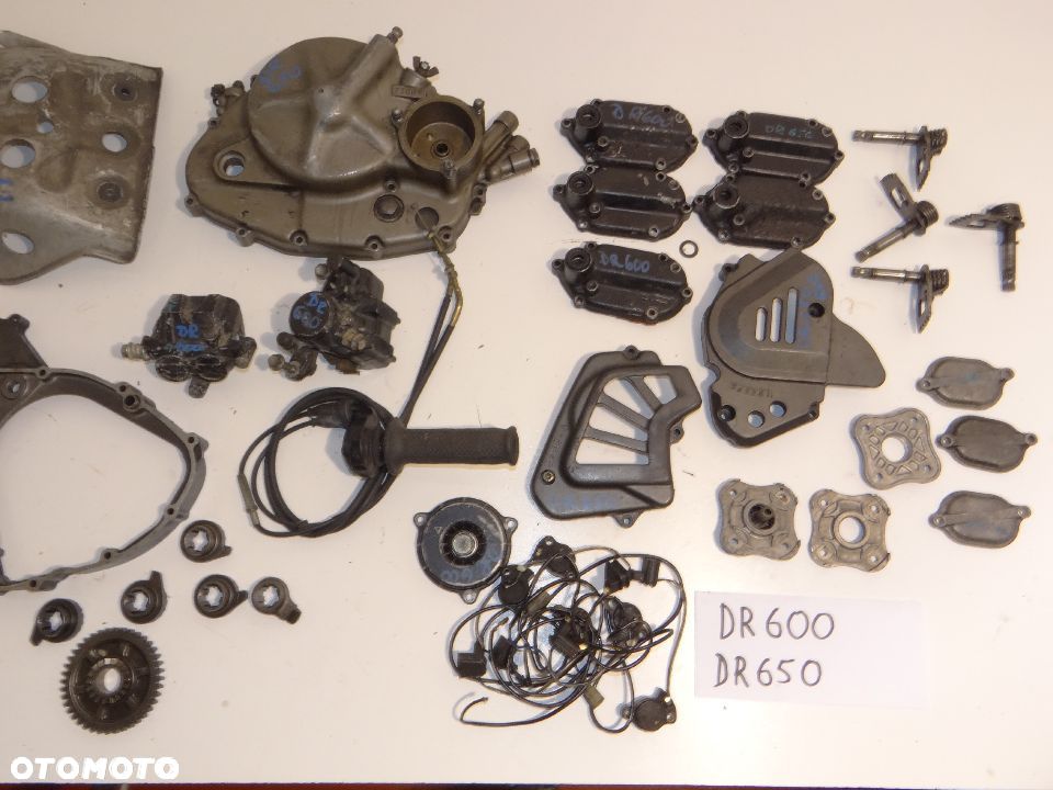 DR 600 650 pokrywa dekiel silnika sprzęgła, osłona ramy, podnóżek, koło magnesowe, zacisk hamulca, czujnik luzu - 4