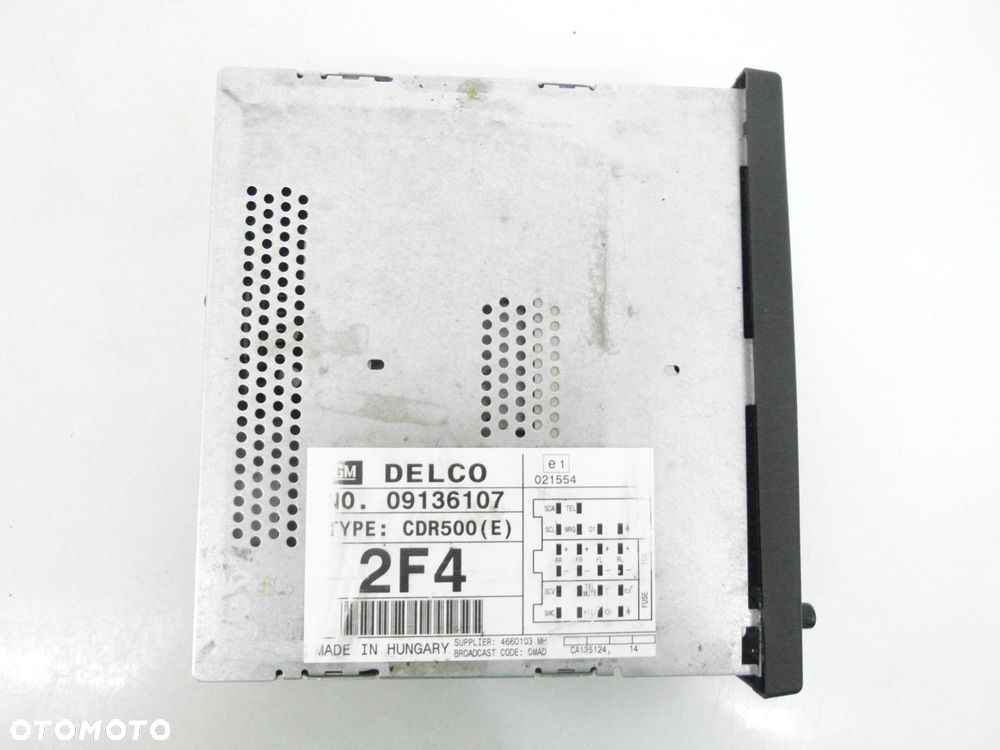 RADIO OPEL ZAFIRA A 09136107 CDR500E - 4