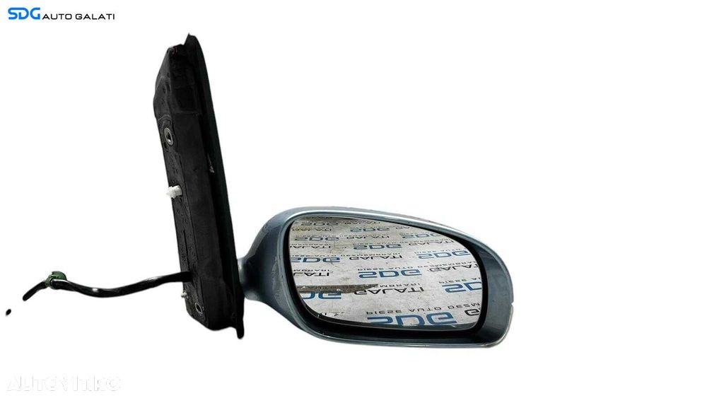 Oglinda Electrica Dreapta Volkswagen Touran 2003 - 2010 Culoare Albastru Deschis Cod 010744 [ L5711 ] - 6